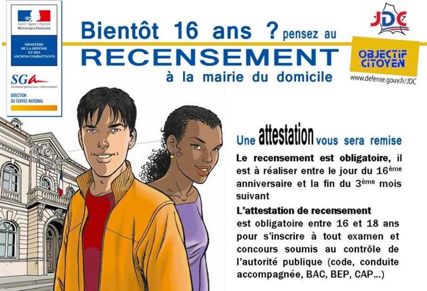 Dès 16 ans : le recensement est obligatoire, dans votre mairie | Les  Molières - Essonne 91470
